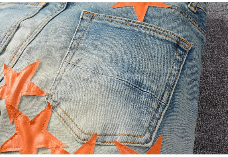 Orange Star Denim Jeans