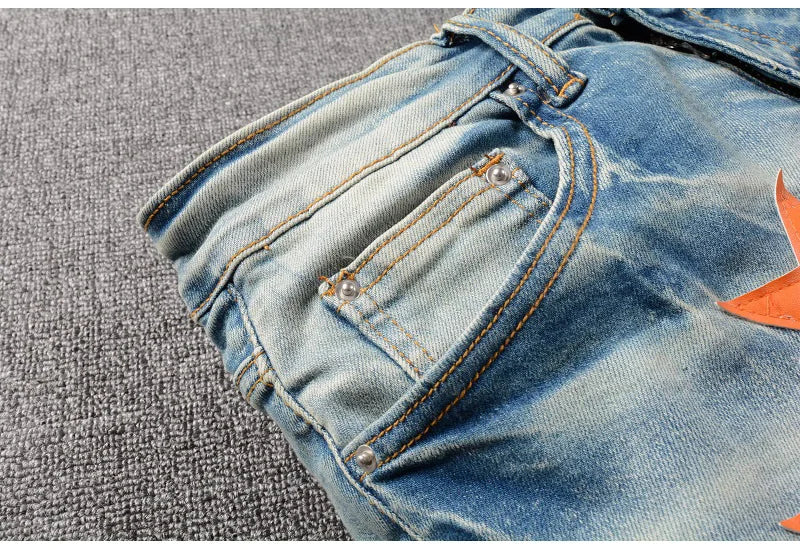 Orange Star Denim Jeans