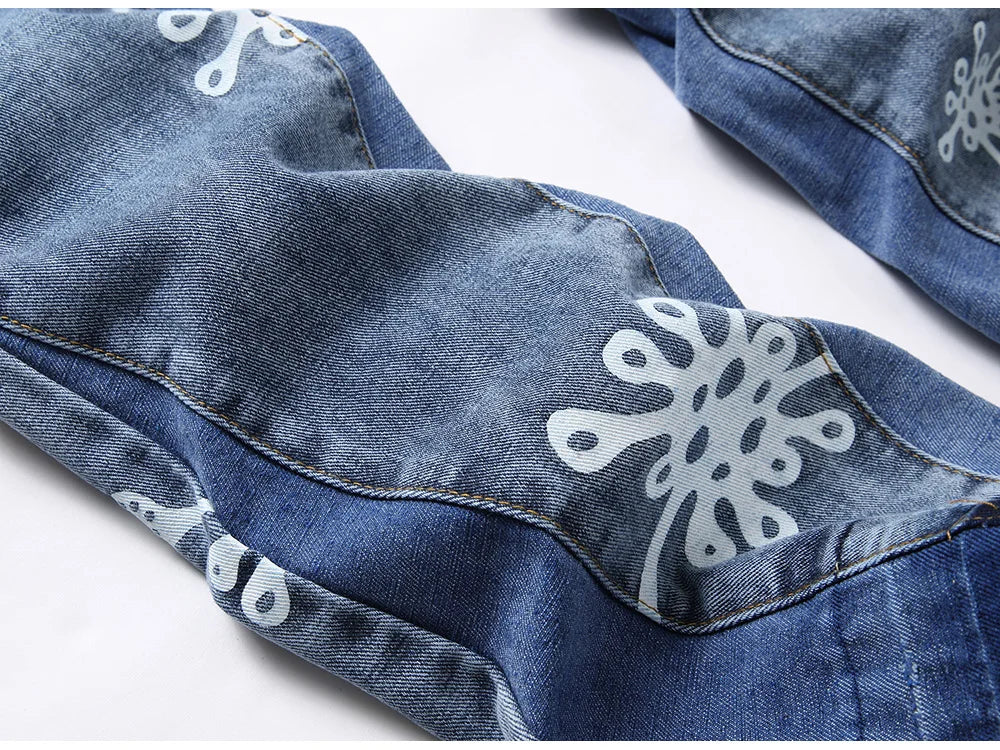 YT Blob Stacked Denim Jeans