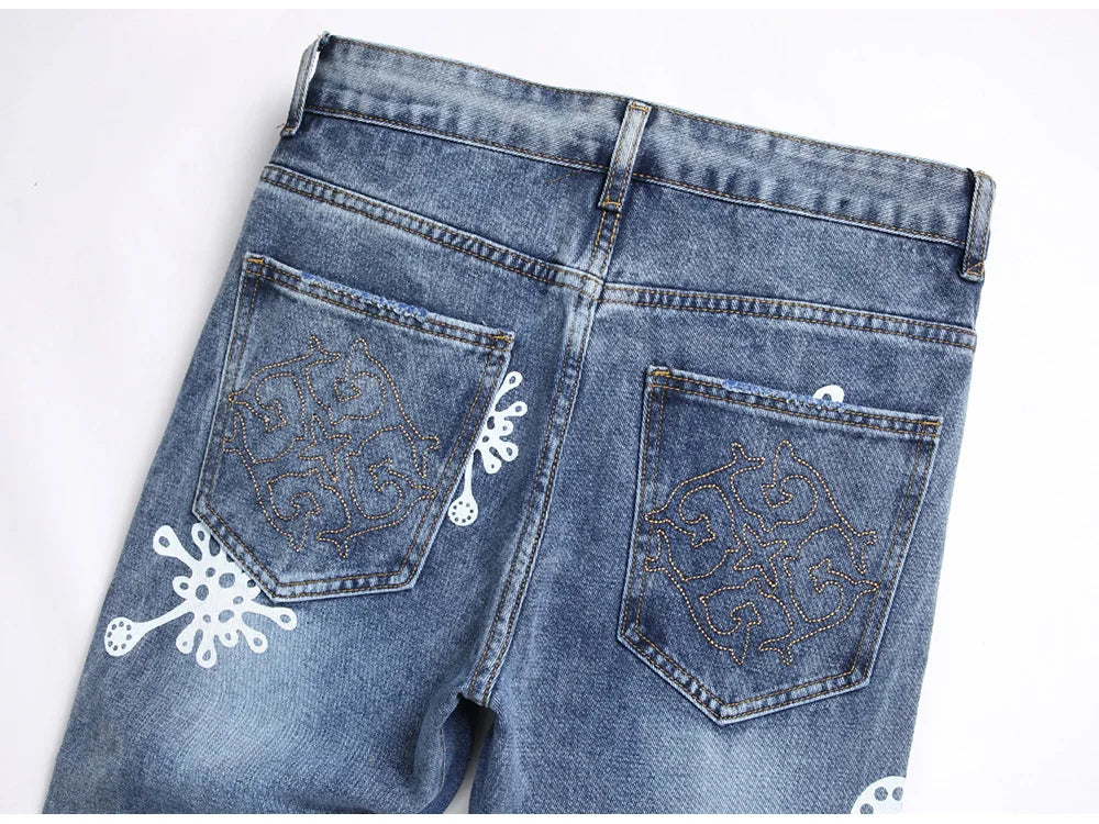 YT Blob Stacked Denim Jeans