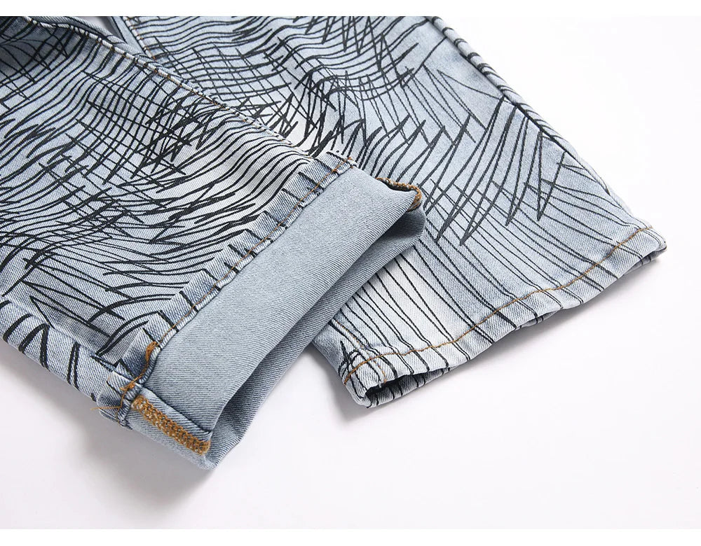 Scribble Stacked Denim Jeans