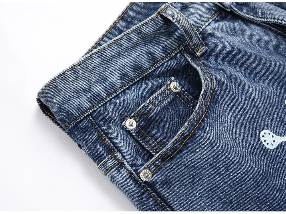 YT Blob Stacked Denim Jeans