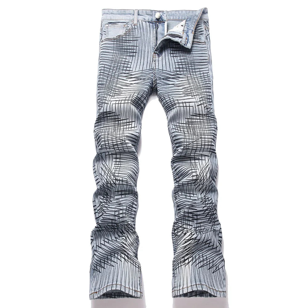 Scribble Stacked Denim Jeans