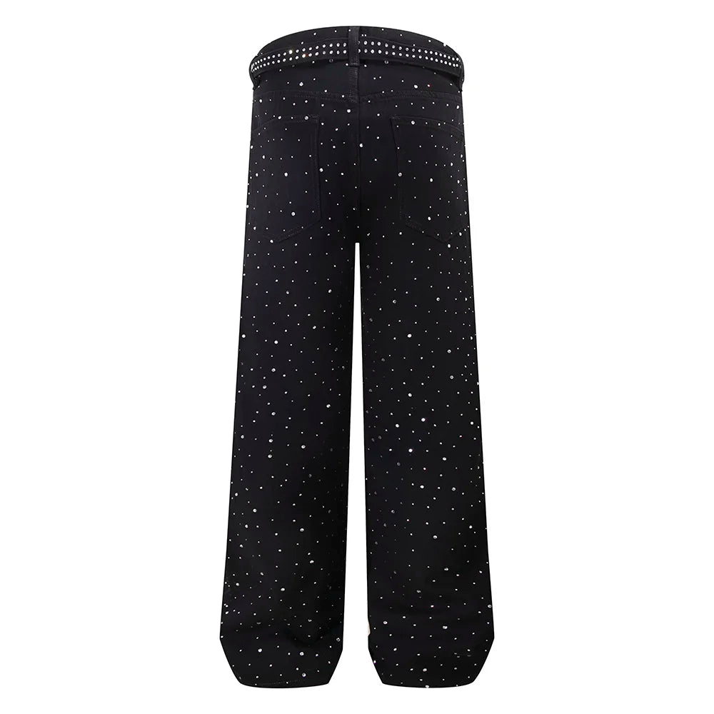 Crystal Stacked Denim Jeans