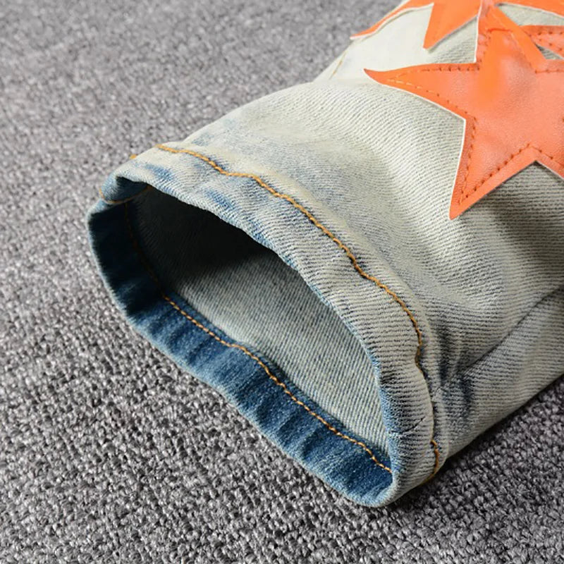 Orange Star Denim Jeans