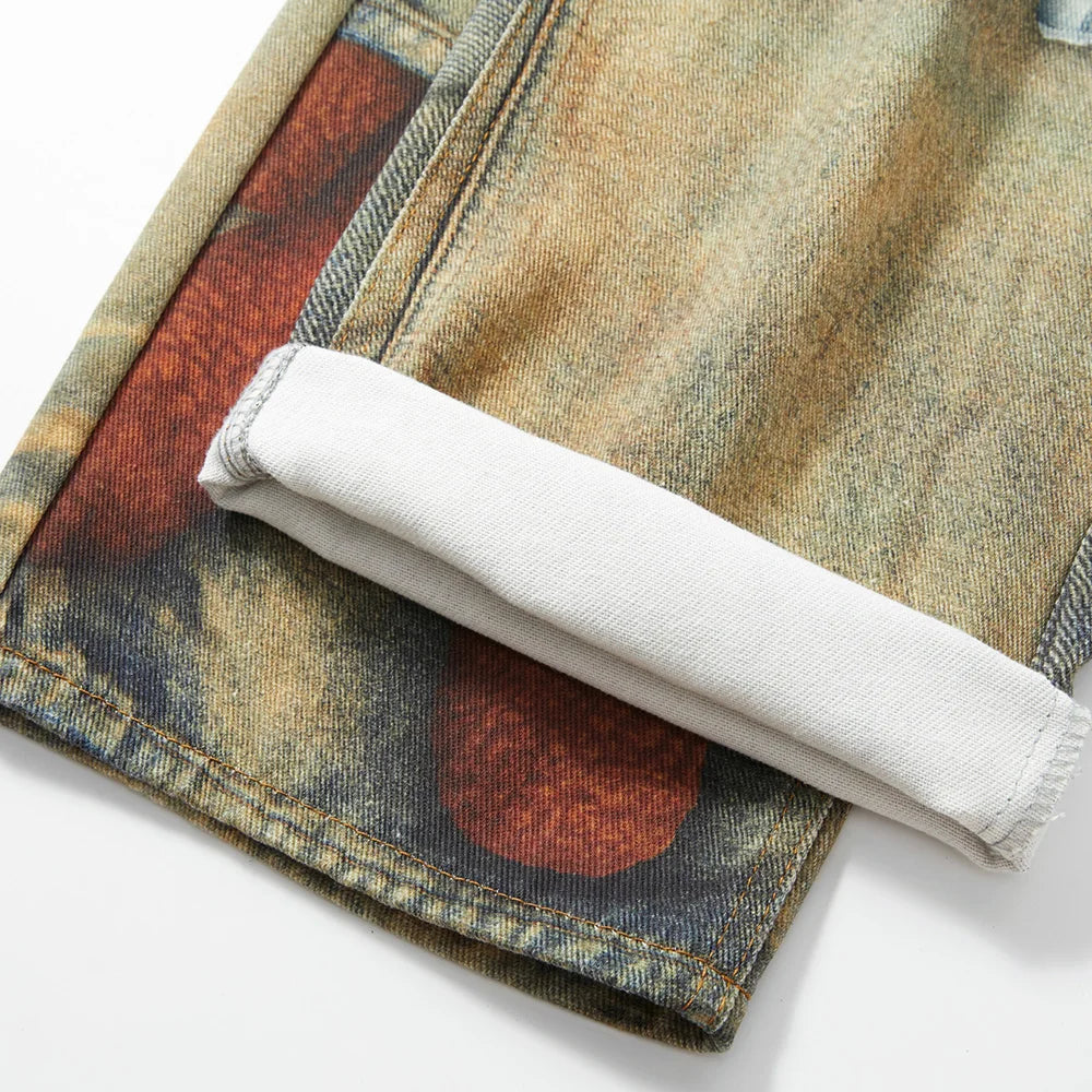 Teddy Bear Illusion Denim Jeans