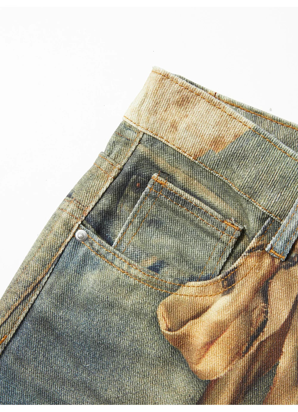 Teddy Bear Illusion Denim Jeans