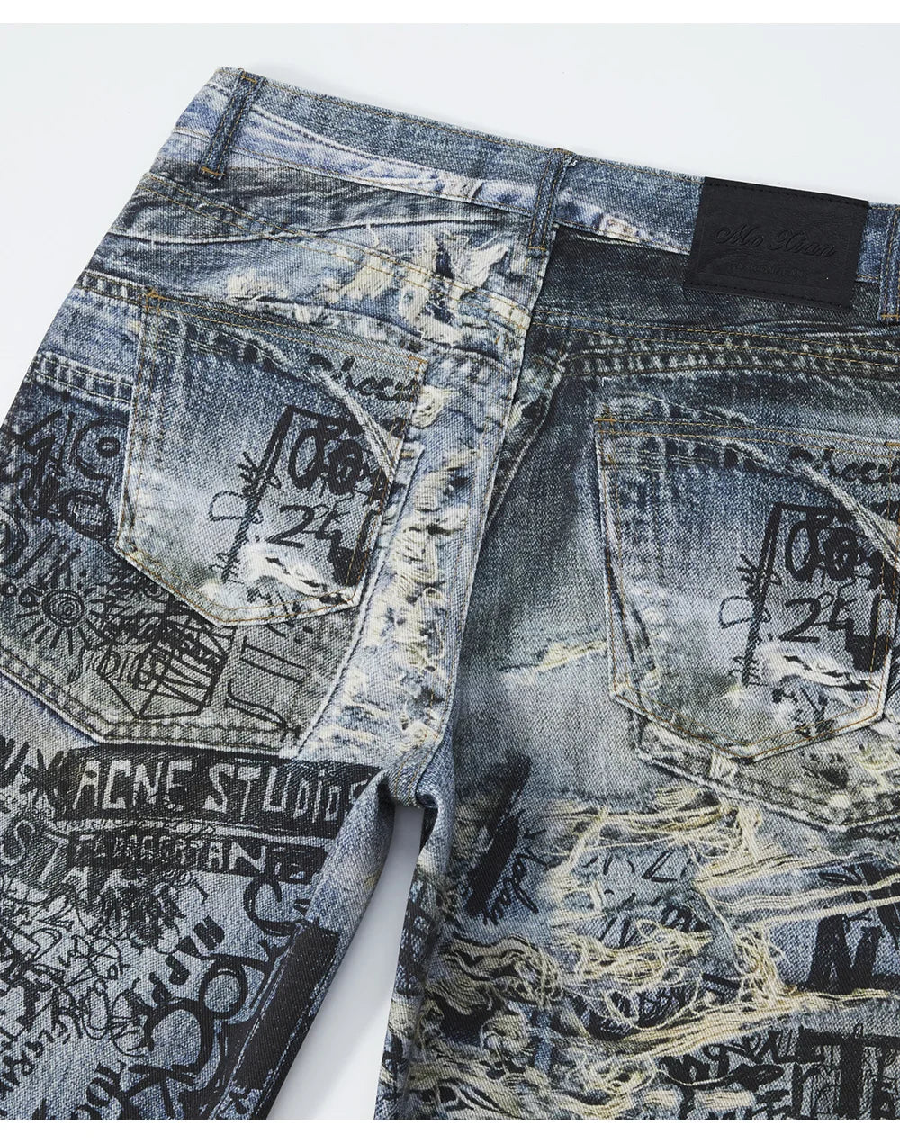 Graffiti Illusion Denim Jeans