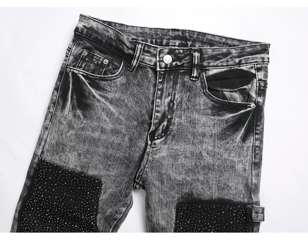 Crystal Patch Denim Jeans