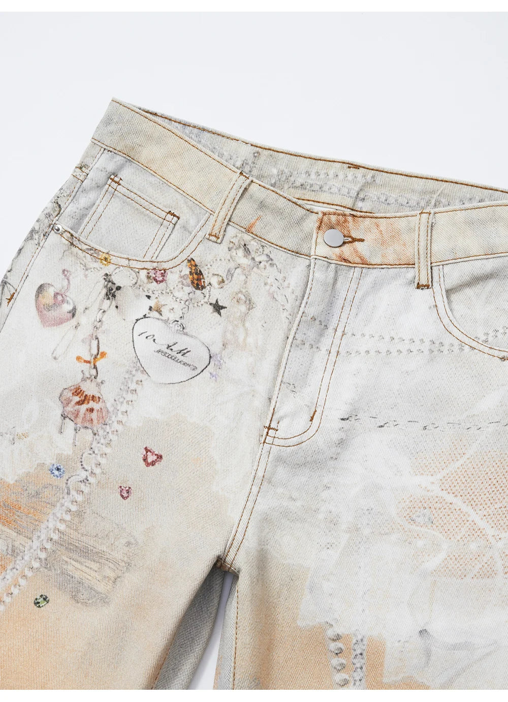 Ombre Jewel Illusion Denim Jeans