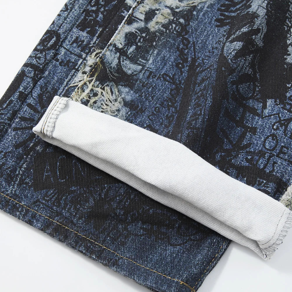 Graffiti Illusion Denim Jeans