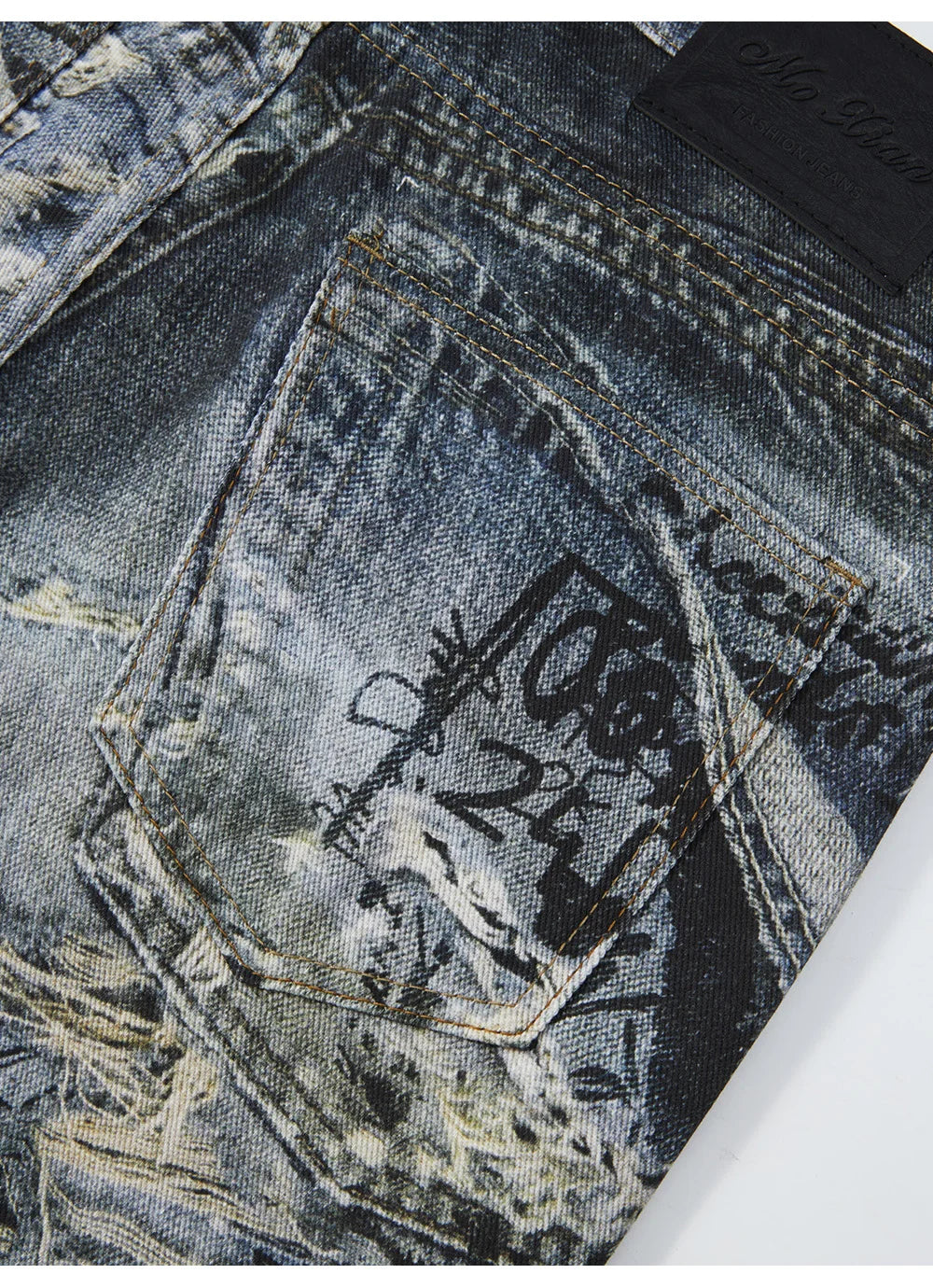 Graffiti Illusion Denim Jeans
