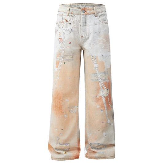 Ombre Jewel Illusion Denim Jeans
