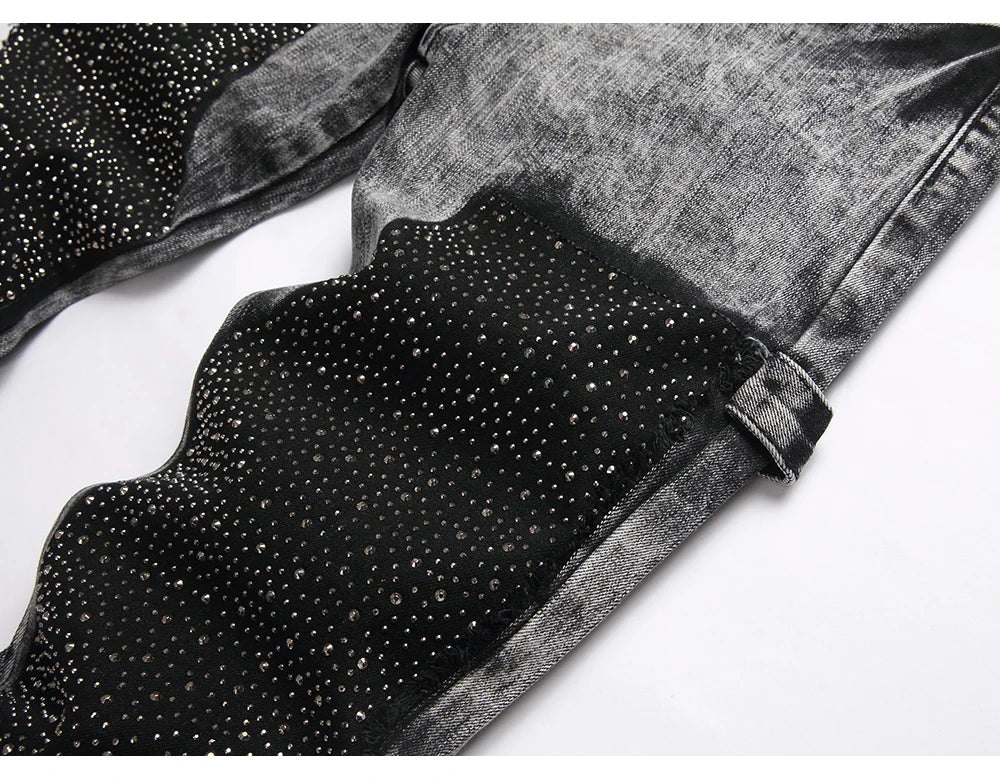 Crystal Patch Denim Jeans