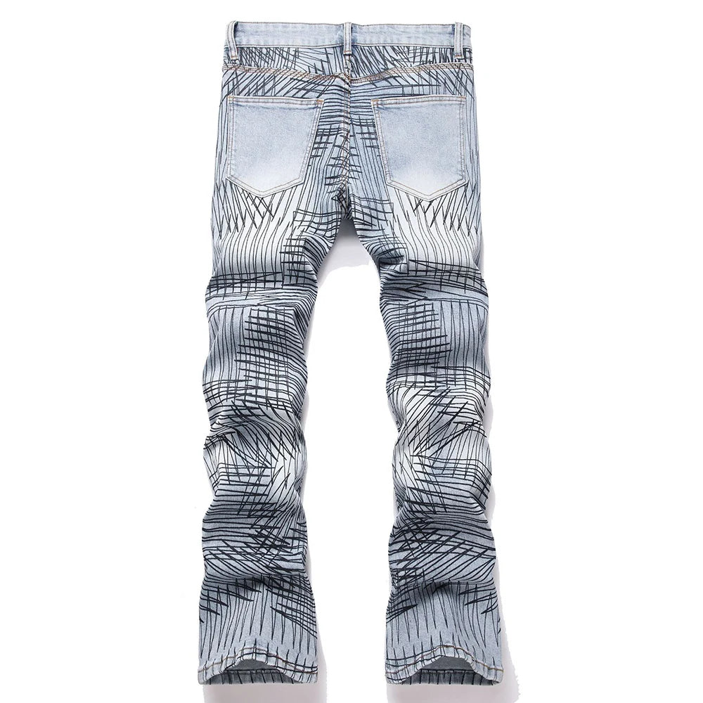 Scribble Stacked Denim Jeans