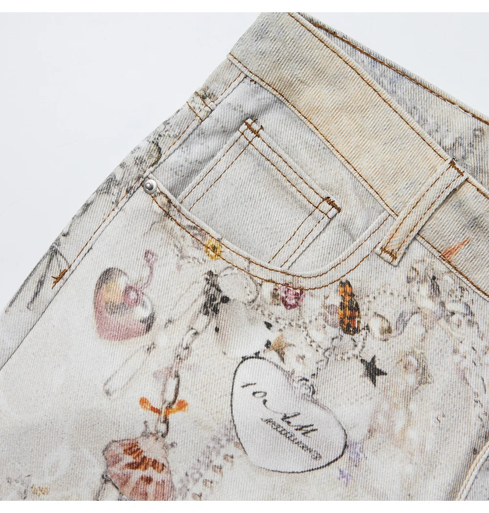 Ombre Jewel Illusion Denim Jeans