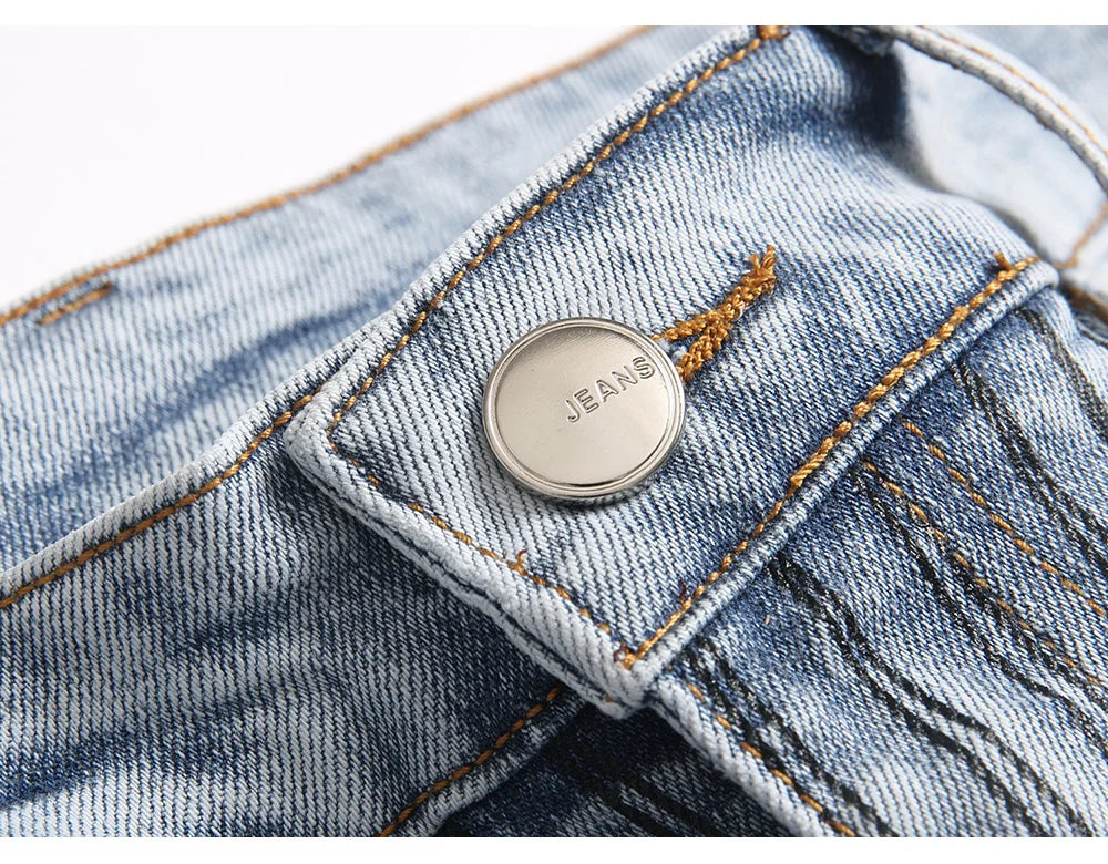 Scribble Stacked Denim Jeans