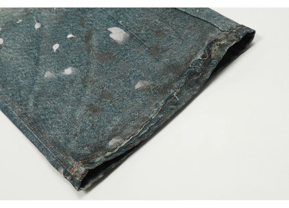 Phantom Chain Painted Streetwear Jeans | Hollywood Denim