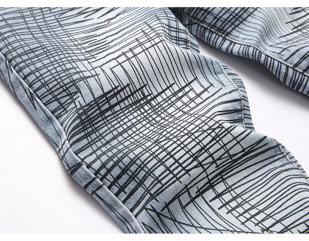 Scribble Stacked Denim Jeans