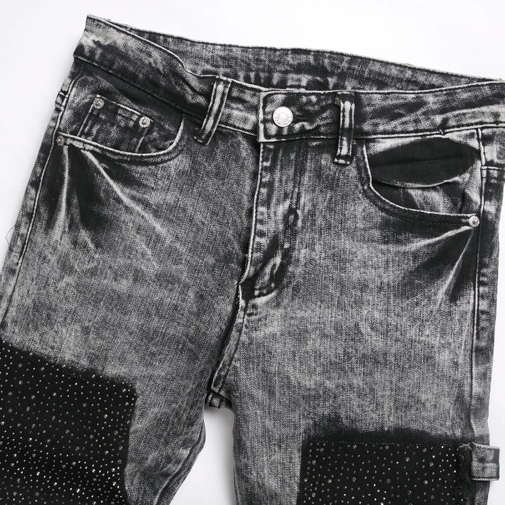 Crystal Patch Denim Jeans