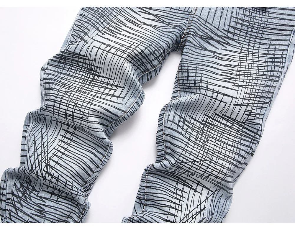 Scribble Stacked Denim Jeans