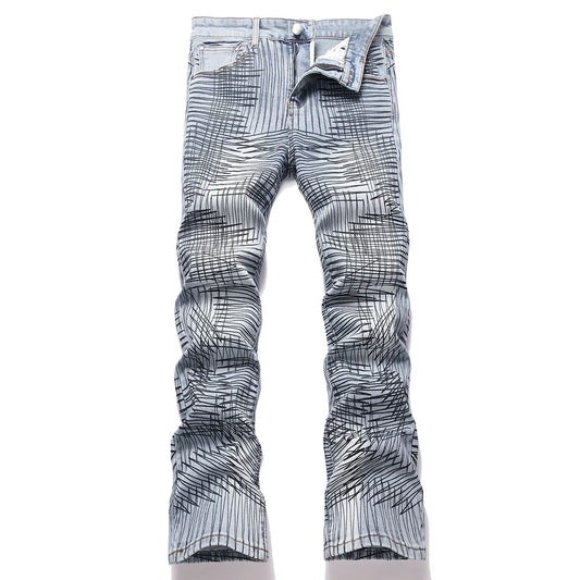 Scribble Stacked Denim Jeans
