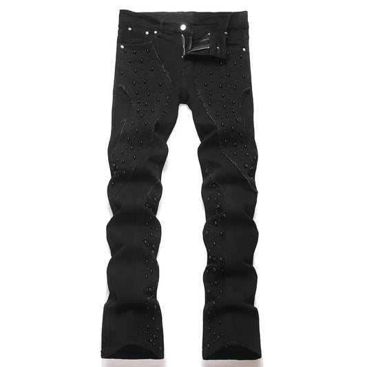 Black Pearl Denim Stacked Jeans