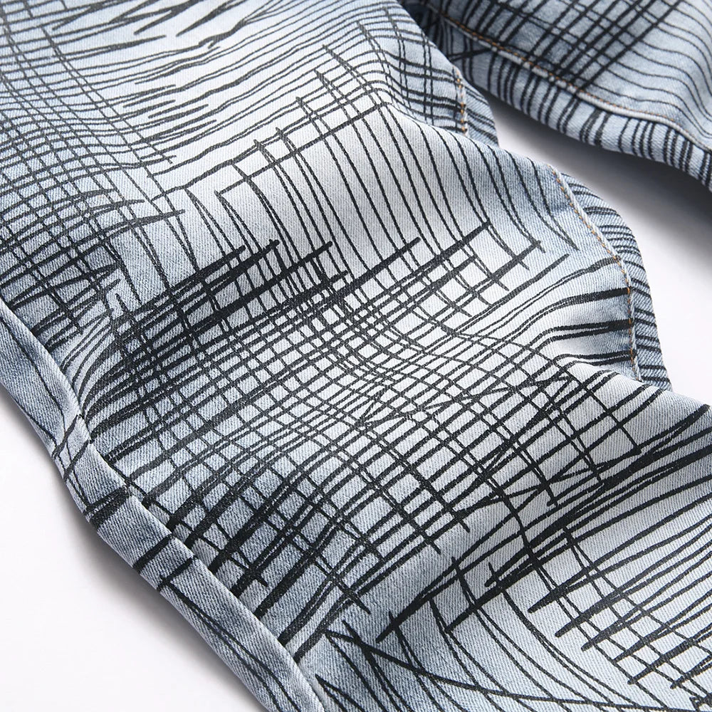 Scribble Stacked Denim Jeans