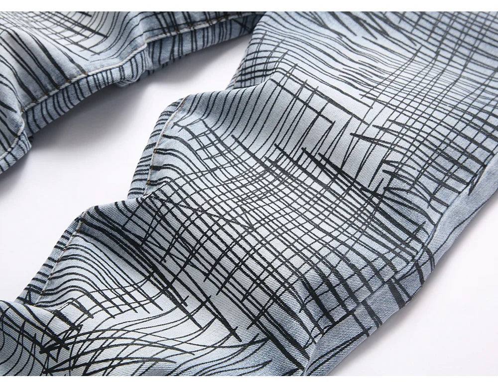 Scribble Stacked Denim Jeans